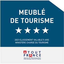 CLASSEMENT MEUBLE DE TOURISME 4 **** Ministère du Tourisme  Valable jusqu’en 2027
